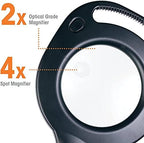 Ottlite 2 in 1 LED Magnifier and Table Light