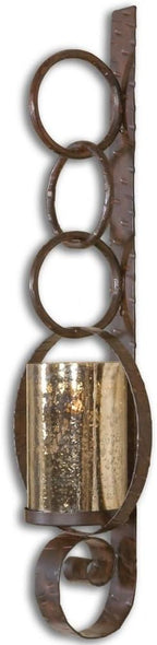 Uttermost 19850 Falconara Metal Wall Sconce, Brown