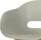 SIMPLIHOME Kona SOLID ACACIA WOOD 24 inch Wide Contemporary Outdoor Dining Chair in Plastic ( Set of 2 ) in Taupe for the Dining Room