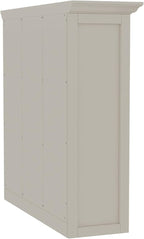 Wooden Cube Shelf Bookcase - Modern 3 Tiers Floorstanding Open Bookshelf with Base for Home and Office, 9 Cubes Storage Cabinet, Warm White
