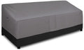 Easy-Going Waterproof Outdoor Couch Cover, Heavy Duty 4-Seater Patio Sofa Cover, Windproof Outdoor Furniture Cover with Air Vent (104Wx32.5Dx33H inch, Gray/Black)