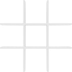 Furinno Cubicle Cube Insert, 9-Compartment Cube Organizer, Fits into Extra Thick Cubes, for Organizers and Storage, White (Does not fit IKEA Kallax Shelving)