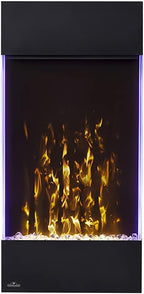 Napoleon Allure 32 inch Vertical Wall Mount Electric Fireplace - Black, NEFVC32H