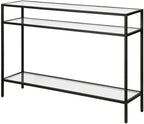 Siviline 42'' Wide Rectangular Console Table in Blackened Bronze