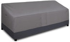 Easy-Going Waterproof Outdoor Couch Cover, Heavy Patio Furniture Sofa Cover Windproof Durable (104Wx40Dx33H inch,Gray/Dark Gray)