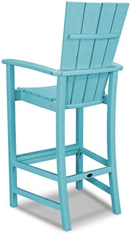 POLYWOOD® Quattro Adirondack Bar Chair in Sunset Red