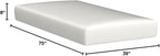 NapQueen 8 Inch Twin Size Mattress, Bamboo Charcoal Memory Foam Mattress, Bed in a Box