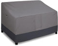 Easy-Going Waterproof Outdoor Couch Cover, Heavy Duty 3-Seater Patio Sofa Cover, Windproof Outdoor Furniture Cover with Air Vent (62Wx40Dx32H inch, Gray/Dark Gray)