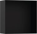 hansgrohe XtraStoris Minimalistic Recessed Wall Niche with Open Frame 12"x 12"x 5.5" in Matte Black, 56079670