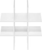 Furinno Cubicle Cube Insert, 9-Compartment Cube Organizer, Fits into Extra Thick Cubes, for Organizers and Storage, White (Does not fit IKEA Kallax Shelving)