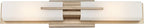 Possini Euro Design Midtown Modern Wall Light Burnished Brass Gold Metal Hardwired 23 1/2" 2-Light Fixture White Glass Shade for Bedroom Bedside Bathroom Vanity Living Room Hallway Dining House