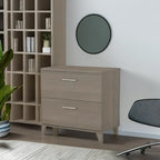 Bush Furniture 2 Drawer Lateral File Cabinet, Letter and Legal-Size Document Storage for Home or Professional Office, Somerset Collection, Ash Gray