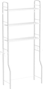 susunnus Over The Toilet Storage 3 Tier M,Bathroom Shelves Over Toilet,Freestanding Space Saver with Toilet Paper Holder,Stainless Steel,Pragmatic,Sturdy,Waterproof,Silver
