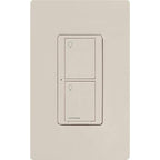 Lutron Caseta Original Smart Light Switch (Lutron Smart Hub Required), for Home, LED Lights, and Fans, 6 Amp, Single-Pole/3-Way, Neutral Required, PD-6ANS-LA, Almond, 3 Pack