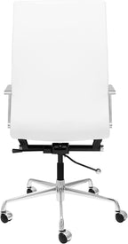 Laura Davidson Furniture SOHO II Tall Back Ribbed Management Chair (White)