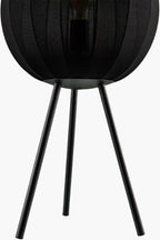 Livabliss Table Lamps, 31" Cayo Modern Bedside Nightstand Table Lamp for Bedroom Living Room Office, Black Body with Black Black Shade (31" H x 13" W x 13" D)
