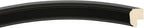 OVALCREST Oval Beveled Wall Mirror for Home Decor - Toronto Style - Matte Black - 22" x 18"