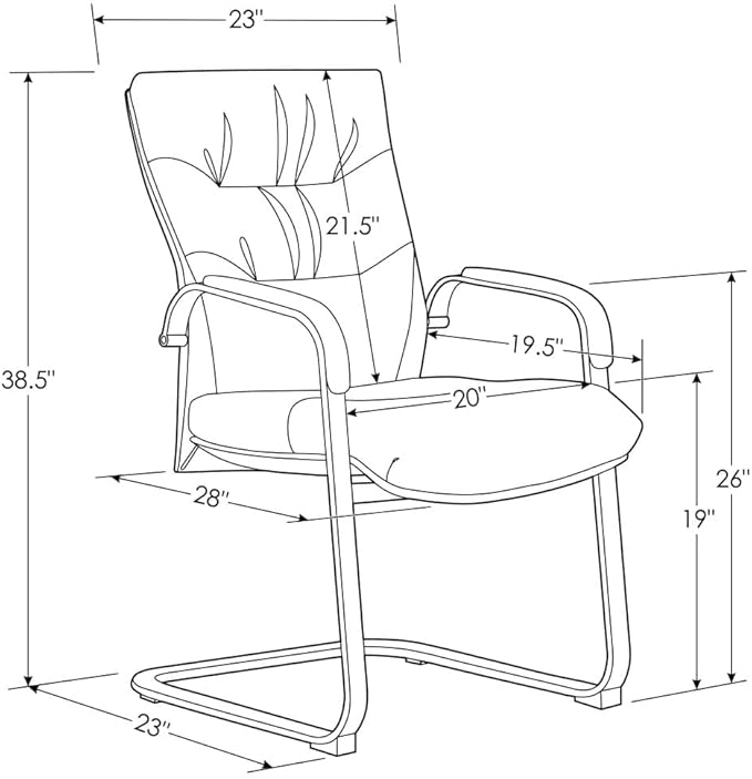 ZURI Modern Carnegie Leather and Chrome Side Chair with Aluminum Base - Beige