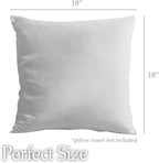 lalaLOOM Velvet Throw Pillow Covers, Set of 2, 18x18 Decorative Square Pillows Home Decor, Soft Accent Cases, Silky Machine Washable Pillowcases for Sofa, Couch, Bedroom, Living Room, Light Gray