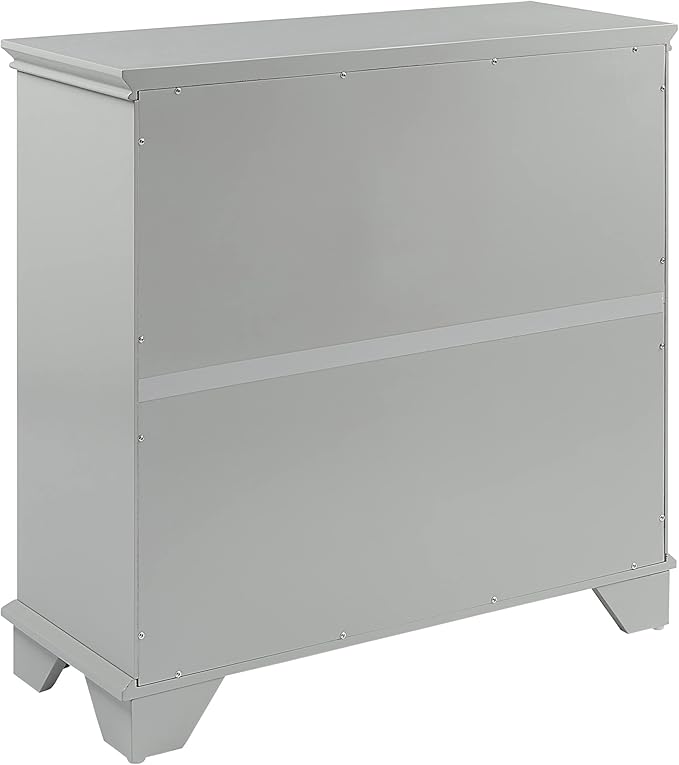 Crosley Furniture Lydia Accent Storage Cabinet, Bar, Buffet for Kitchen, Living Room, or Entryway, Gray