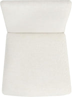 HomePop Modern Upholstered Farmhouse Dining Chairs - Cream White Textured Woven (Set of 2)