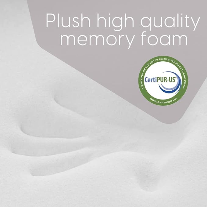 Milliard Dual Sided Premium Tri Folding Mattress, Memory Foam Foldable Mattress with Waterproof Washable Cover + Bonus Eye Mask Included