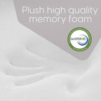 Milliard Dual Sided Premium Tri Folding Mattress, Memory Foam Foldable Mattress with Waterproof Washable Cover + Bonus Eye Mask Included