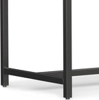 SIMPLIHOME Banting Desk - 72-Inch Wide Solid Oak Veneer and Metal Writing Desk in Oak, Modern Industrial Home Office Computer Table for Study with 2 Drawers and Flip-Down Keyboard Tray