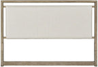 American Woodcrafters Arlington Queen Upholstered Panel Headboard - Nutmeg