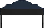 Hillsdale Cynthia Upholstered King Adjustable Headboard, Navy