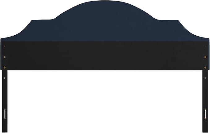 Hillsdale Cynthia Upholstered King Adjustable Headboard, Navy