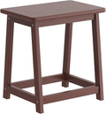 Wood end Table, Small Bench Seat, Wood Bathroom Vanity Bench, Plant Stand, Shoe Changing Handmade Stool for Kids or Adults(Coffee, Large)