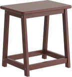 Wood end Table, Small Bench Seat, Wood Bathroom Vanity Bench, Plant Stand, Shoe Changing Handmade Stool for Kids or Adults(Coffee, Large)