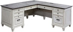 Martin Furniture Pedestal Desk, White