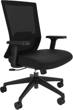 Vari Essential Task Chair - Varidesk Ergonomic Home Office Chair with Comfortable Mesh, Lumbar & Back Support, Adjustable Height - Ideal for Computer Desk - Easy Assembly - Black