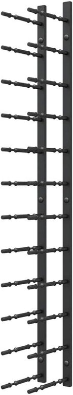 Ultra Wine Racks Wall Mounted Label-Out Wine Racks (4 Foot 2 Deep, Matte Black, 24 Wine Bottles) - Modern Metal Wine Storage, Modular Design for Home Bar, Kitchen, Dining Rooms, & Wine Cellars