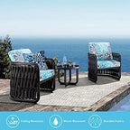 JMGBird Outdoor Cushion Tufted Pillow, Deep Seat Outdoor Chair Cushion 22"x22" Patio Cushions for Outdoor Furniture