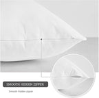 MoonRest® Synthetic Down Alternative 22x22 Square Pillow Insert Form, for Decorative Throw Pillow, Sofa, Cushions, Body and Bed - Pack of 2- Size 22“X 22”