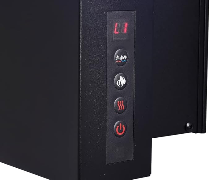 Napoleon Allure 32 inch Vertical Wall Mount Electric Fireplace - Black, NEFVC32H