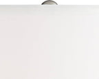 Possini Euro Design Jaime Coastal Table Lamp 26" High with Square White Marble Riser Blue Gray Art Glass White Drum Shade for Bedroom Living Room Nightstand Bedside Night Stand Office Kids Room