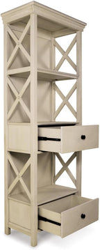 Signature Design by Ashley Bolanburg Cottage Chic Display Cabinet or Bookcase, Antique White