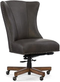 Hooker Furniture Lynn Leather Home Office Chair in Gray