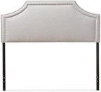 Maykoosh Eclectic Elegance Allure Modern and Contemporary Fabric Upholstered Headboard, Nailded Trim Head Board