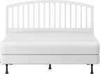 Hillsdale Carolina Headboard with Bed Frame, Full/Queen, White