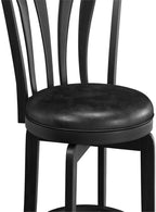 Hillsdale Savana Wood Kitchen Counter Height Stool, 29.5" High, Black