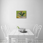 Wieco Art Oleanders 1888 Giclee Canvas Prints Wall Art by Van Gogh Floral Oil Paintings Reproduction for Home Decorations Modern Stretched and Framed HD Classic Abstract Flowers Pictures Artwork
