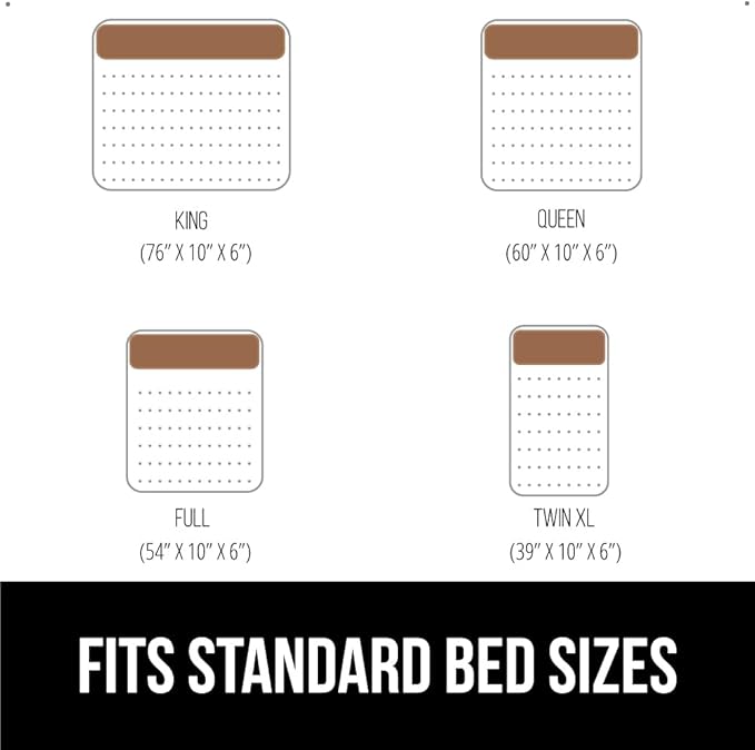 GORILLA GRIP Patent Pending Queen Bed Wedge Pillow Headboard Gap Filler, US Designed, Comfortable Supportive High Density Foam Pillows, Stay in Place Gripping Dots, Wedges Between Mattress, Cream