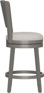 Hillsdale Clarion Swivel Counter Height Stool, Distressed Gray