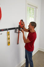 Rubbermaid Fasttrack Garage Storage Utility Hooks 7 Piece Black All in One Rail Hook Kit and Tool Organizer Heavy Duty for Home/Garage/Shed/Garden