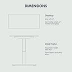 FLEXISPOT EN1 One-Piece Adjustable 60 x 24 Inches Stand Up Desk Workstation Electric Standing Desk with Seamless Desktop (Silver Frame + 60 inches Black Top, 2 Packages)